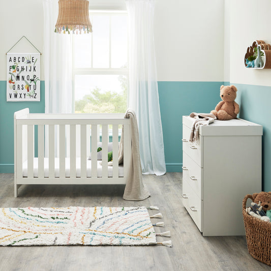 Babymore Caro Mini 2 Piece Nursery Room Furniture Set