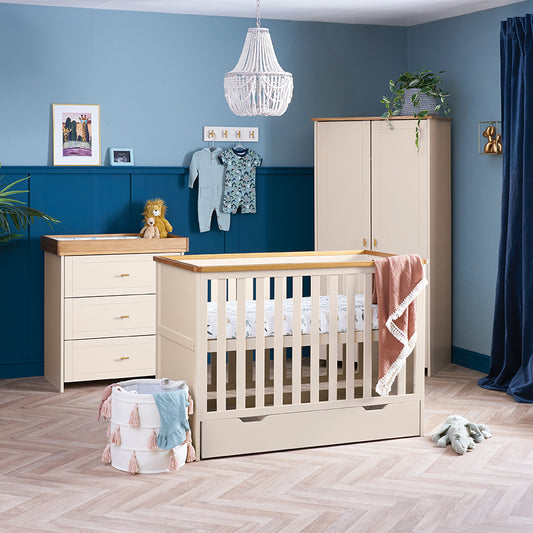 Obaby Evie Mini 3 Piece Nursery Room Set - Cashmere