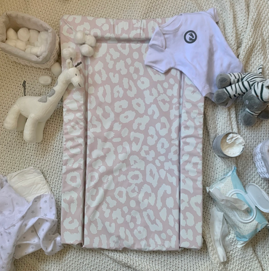 Obaby Changing Mat - Leopard Print Pink