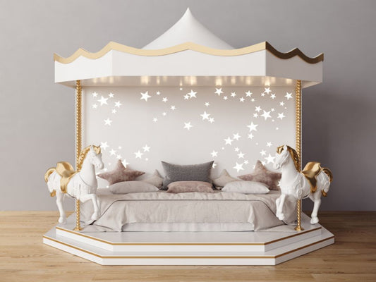 Bambizi Luxury Toddler Childrens Carousel Bed