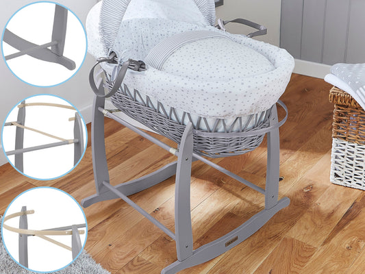 Clair De Lune Deluxe Rocking Moses Basket Stand